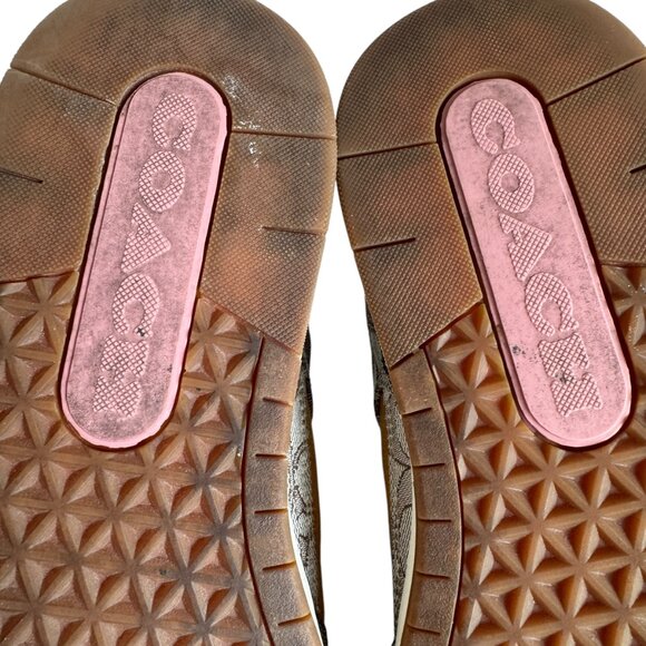 COACH C201 Mixed Media Signature Sneakers Size 9B, EUR 39.5 Preppy Coach Logo - Picture 9 of 16